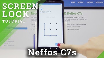 How to Set Up Lock Screen in TP-LINK Neffos C7s - Add PIN & Pattern