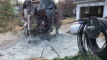 Geothermal loop install