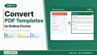 Turn Any PDF Form into an Online Form — No Rebuilding Required (Jodoo Tutorial )