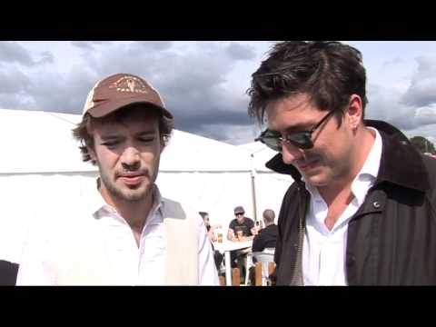 Mumford and Sons backstage at the Reading Festival