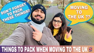 Important Things To Pack When Moving To The UK | Life in UK vs India