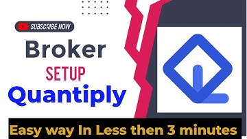 Broker Setup in Quantiply.. Easy and superfast way. #algotrading #angelbroking