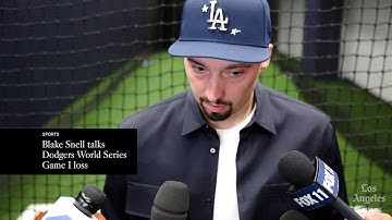Blake Snell talks Dodgers World Series Game 1 loss