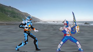 Ikemen Go Kamen Rider Gotchard Vs Kamen Rider Blade