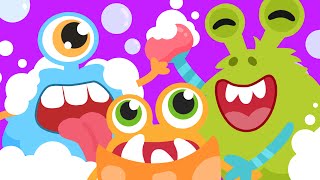 Bath And Shower With Monsters Good Habits Kids Song Nursery Rhymes