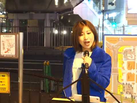 堀切千色「雪の華」(中島美嘉)、梅田周辺、２１.１２.０２