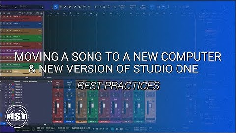 Studio One  - Moving Songs To A New Computer & Version Of Studio One - Home Studio Trainer