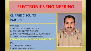 Electronics Unit  2 Clipper Circuits Part   1