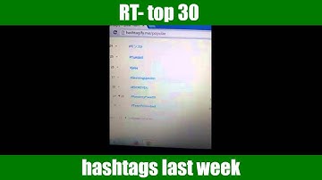 RT- top 30 hashtags last week | RonOrr.com | Friction-Free Habit Loops