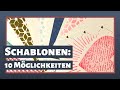 10 Möglichkeiten Schablonen/Stencils zu benutzen // Tutorial #27