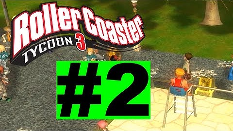Roller Coaster Tycoon 3 Sandbox Mode - Part 2 - The Most Useful Lifeguard! (Soaked! + Wild! DLC)