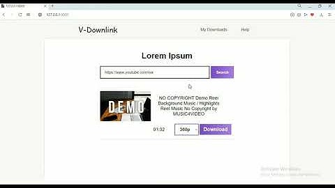 Basic Youtube Downloader Laravel