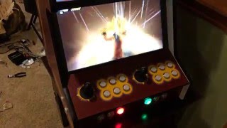 2 Player Bartop DIY Kit from Monster Arcades All RGB Buttons from Ultimarc I-Pac Ultimate 850 Watt Power Supply Thermaltake 