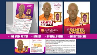 HOW TO DESIGN FUNERAL POSTER IN ADOBE PHOTOSHOP