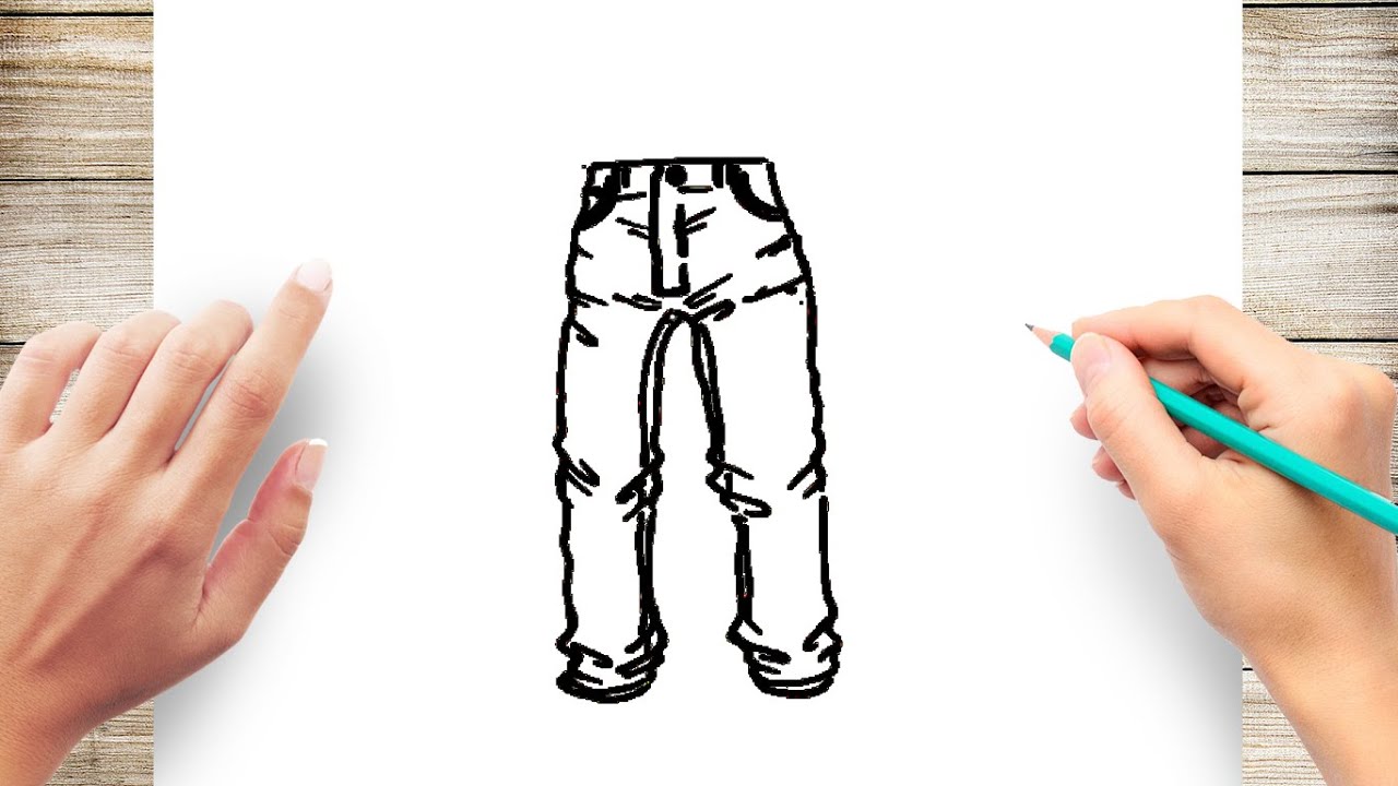 How to Draw Jeans - YouTube
