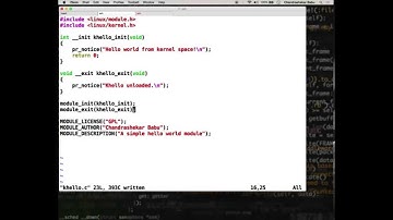 Linux Kernel Development - Demo Screencast: Significance of __init and __exit macros