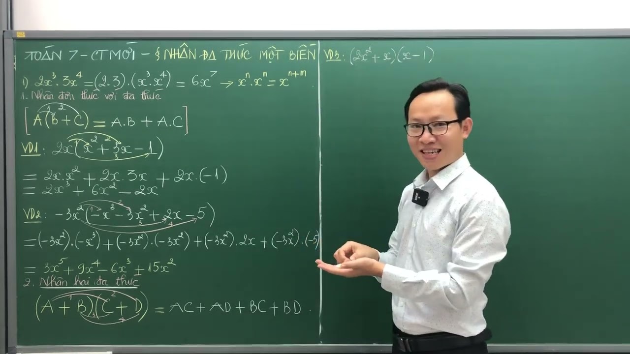 TOÁN 7 - CT MỚI - PHÉP NHÂN ĐA THỨC MỘT BIẾN - THẦY KENKA