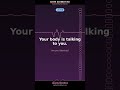 Your Body Is Talking to You 🗣️ Listen to Your Pain #shorts