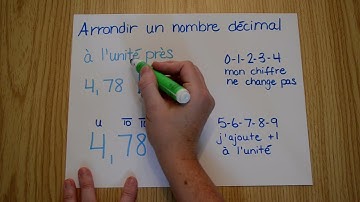 Mathématique - arrondir un nombre décimal à l