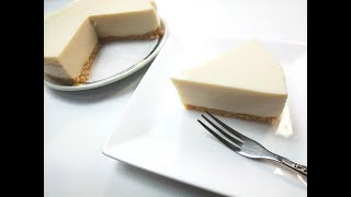 【卵・乳・小麦不使用】レアチーズケーキ風の作り方　How to make No-Bake Cheese cake