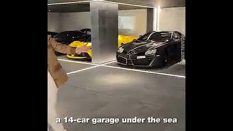 This stunning $40 million Mansion in Dubai comes with a 14 car underwater garage
