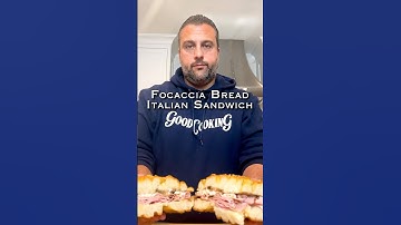 Focaccia Bread Italian Sandwich. Full Video in Channel #focacciabread #italiansandwich #focaccia