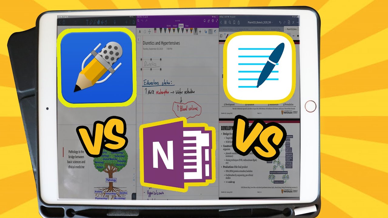 GOODNOTES VS. NOTABILITY VS. ONENOTE 2020 THE BEST IPAD NOTE TAKING