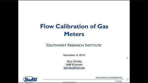 Flow Calibration of Gas Meters
