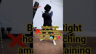 Boxing Right hook punching amazing training combo 😱💯🔥🥊#foryoupage #boxing #boxingtechnique