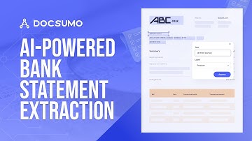Bank statement extraction using Docsumo AI [A Quick Guide]