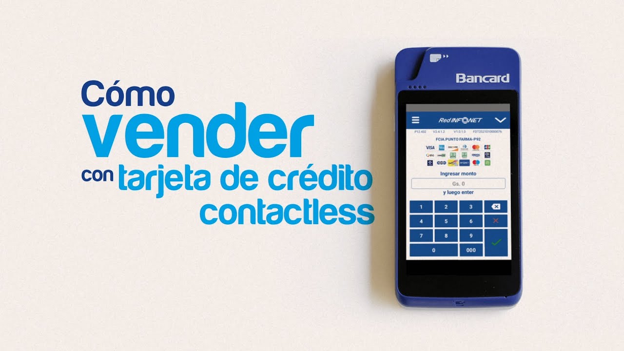 Cómo vender con tarjeta de crédito contactless desde mi smartPOS - YouTube
