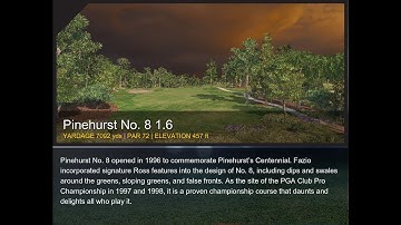 e6 connect & skytrak 18 holes Pinehurst No.8