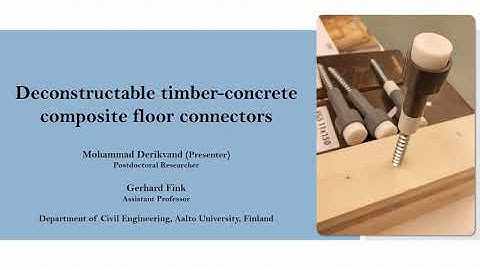 Deconstructable Timber-concrete Composite Connectors