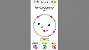 Braindom Level 2 Connect the dots of same color without crossing the lines