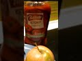 Спелые яблочки с кетчупом