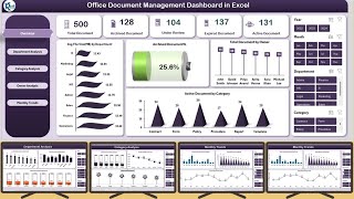 Office Document Management Dashboard in Excel