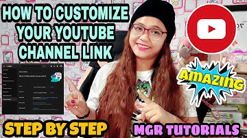 HOW TO CUSTOMIZE YOUR YOUTUBE CHANNEL LINK (URL) STEP BY STEP / MGR TUTORIALS (TAGALOG)