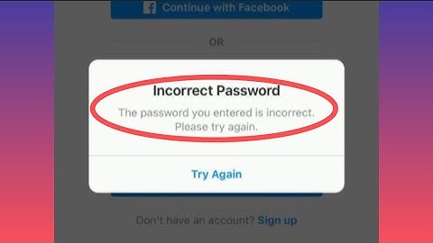 How to fix correct password but cannot login Instagram account on android | Instagram login Issue