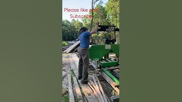 Turning logs to lumber with Harbor Freight Sawmill