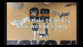 C6 Corvette How To Make 05-07 Key Work With 08-13 Key Fob