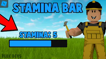 How to make a STAMINA BAR in ROBLOX STUDIO | 2022