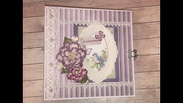 CASCADING PETALS ALBUM  by  SHELLIE GEIGLE JS HOBBIES AND CRAFTS