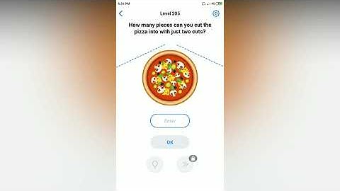 Easy Game - Cut the Pizza - Level 205 solution