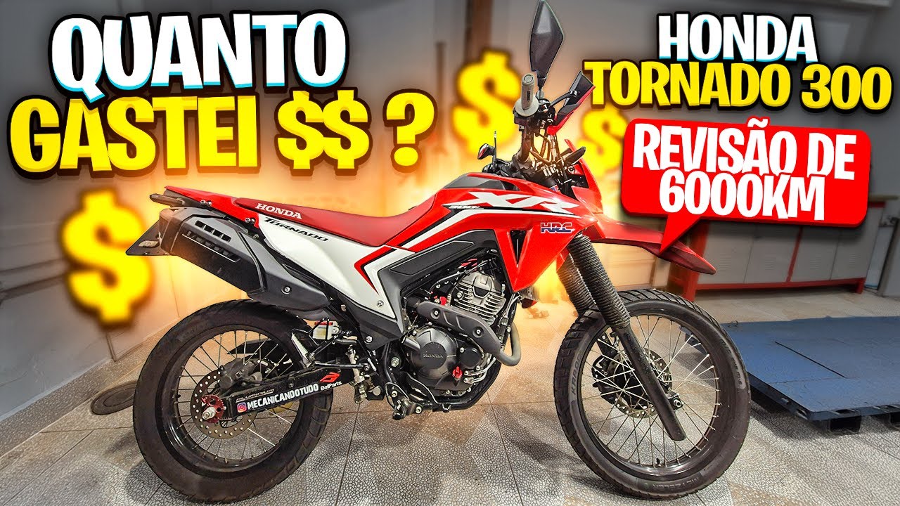 REVISÃO DE 6000KM NA HONDA TORNADO 300 - O QUE REVISAR? - QUANTO CUSTOU? - MECANICANDO