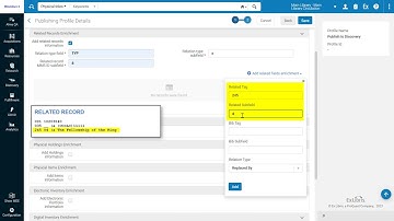 Alma December 2021 Release: Add Related Records Information to Published Record