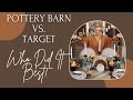 POTTERY BARN VS. TARGET 🙌  WHO DID IT BETTER | THANKSGIVING TABLESCAPE