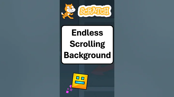 How to create an Endless Scrolling Background in Scratch! #scratch  #scratchprogramming  #shorts