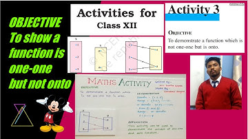 Class XII Maths activity-3 || To show a function is not one one but on to || NCERT || CBSE