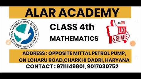 ALAR ACADEMY|CLASS 4|MATHEMATICS|CHAPTER 7|FRACTION| EXERCISE 1| PART 1