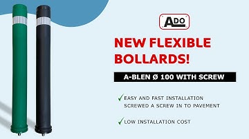 🆕📣 New FLEXIBLE A-BLEN ø100 bollards with SCREW! 🆕📣